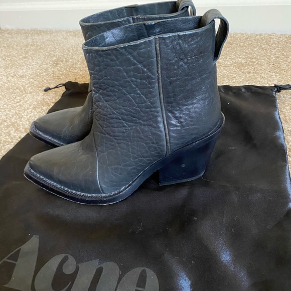 Acne studios Donna boots 36 6 black point toe - Picture 7 of 9